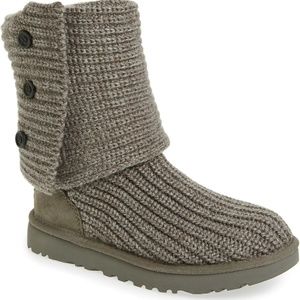 UGG Classic Cardy II Knit Boot, Size 6